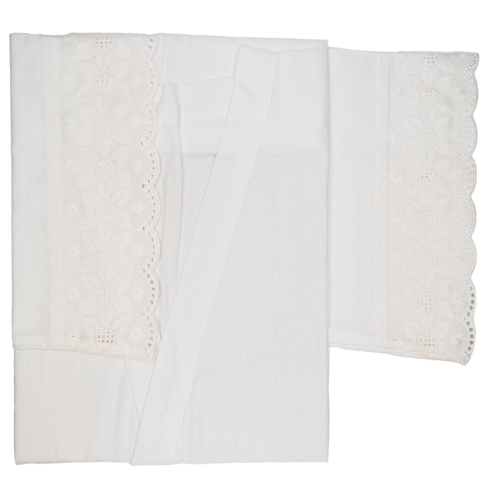 VTG Unused 100% Cotton Crepe Lace Hadagi Kimono Kitsuke Undergarment: Apr24-J