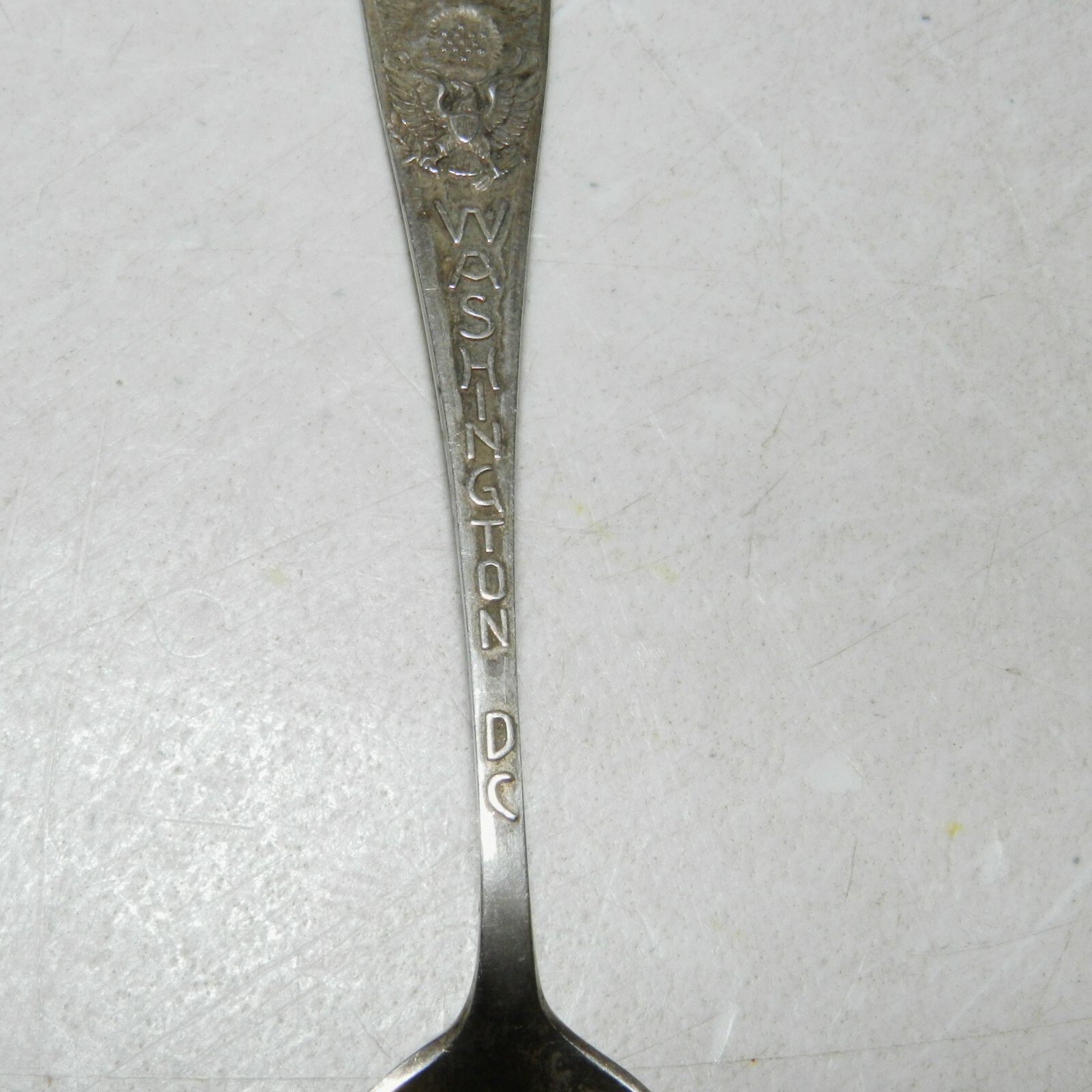 Washington DC The Capitol Building Mount Vernon Sterling Silver Souvenir Spoon