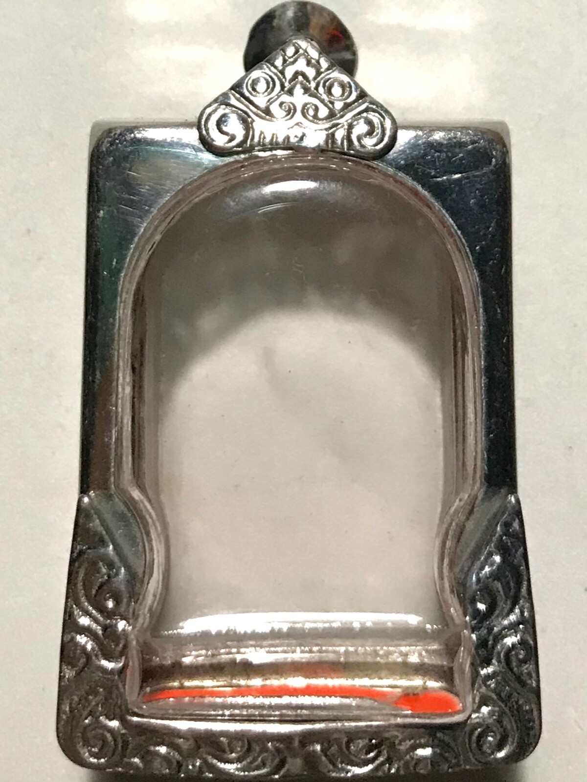 STAINLESS STEEL CASE/CASING AMULET PHRA LP THAI BUDDHA PENDANT N10.1 h3.3 w2.4cm