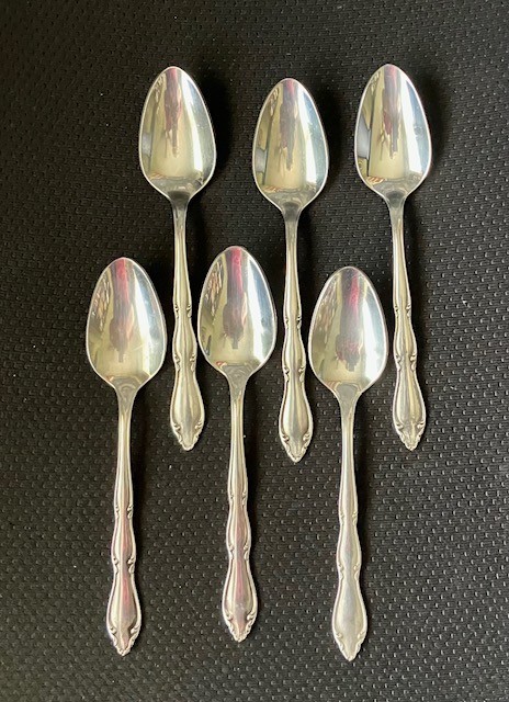 6 Teaspoons 1847 Rogers Bros. ANNIVERSARY Silverware International Stainless