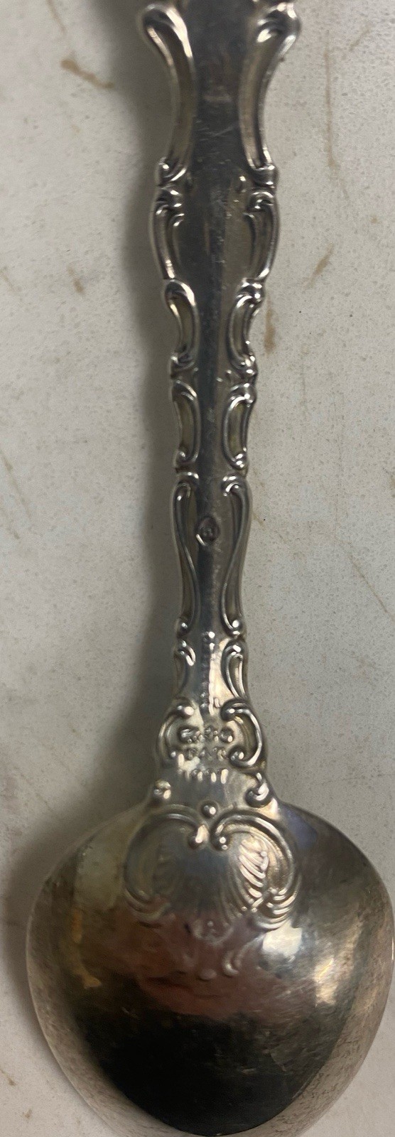Two Gorham STRASBOURG teaspoons – PAT. 1897 5 7/8” 24 Grams Each