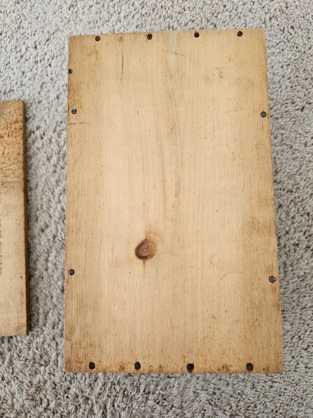 Antique US Industrial Alcohol Co One Wine Gallon 190 Proof Wood Box Novembe 1932