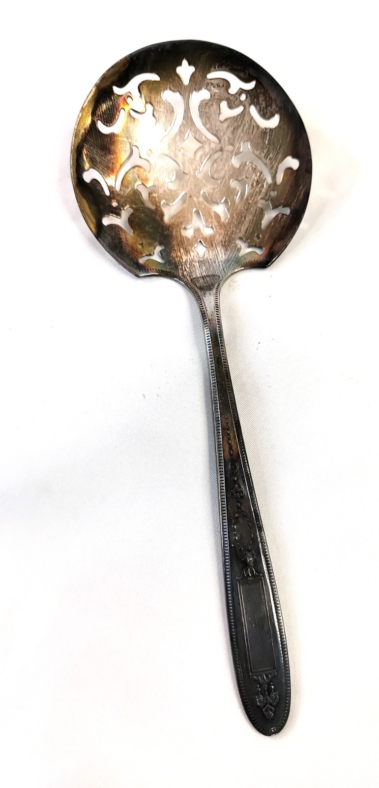 Oneida 1921 Grosvenor Community Silver Plate 7-3/4” Tomato Serving Spoon HTF