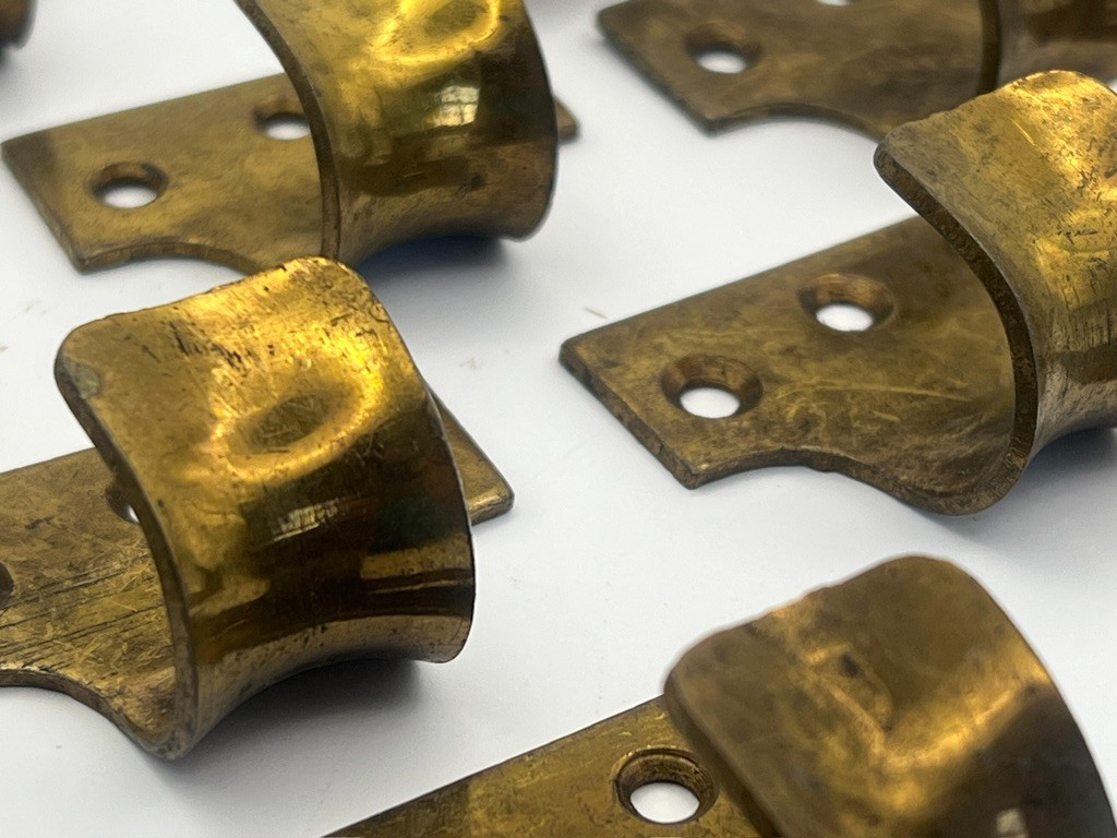 Sash Lift Solid Brass Pack 12 Window Finger Pull Hook 2″ 50mm Vintage Original