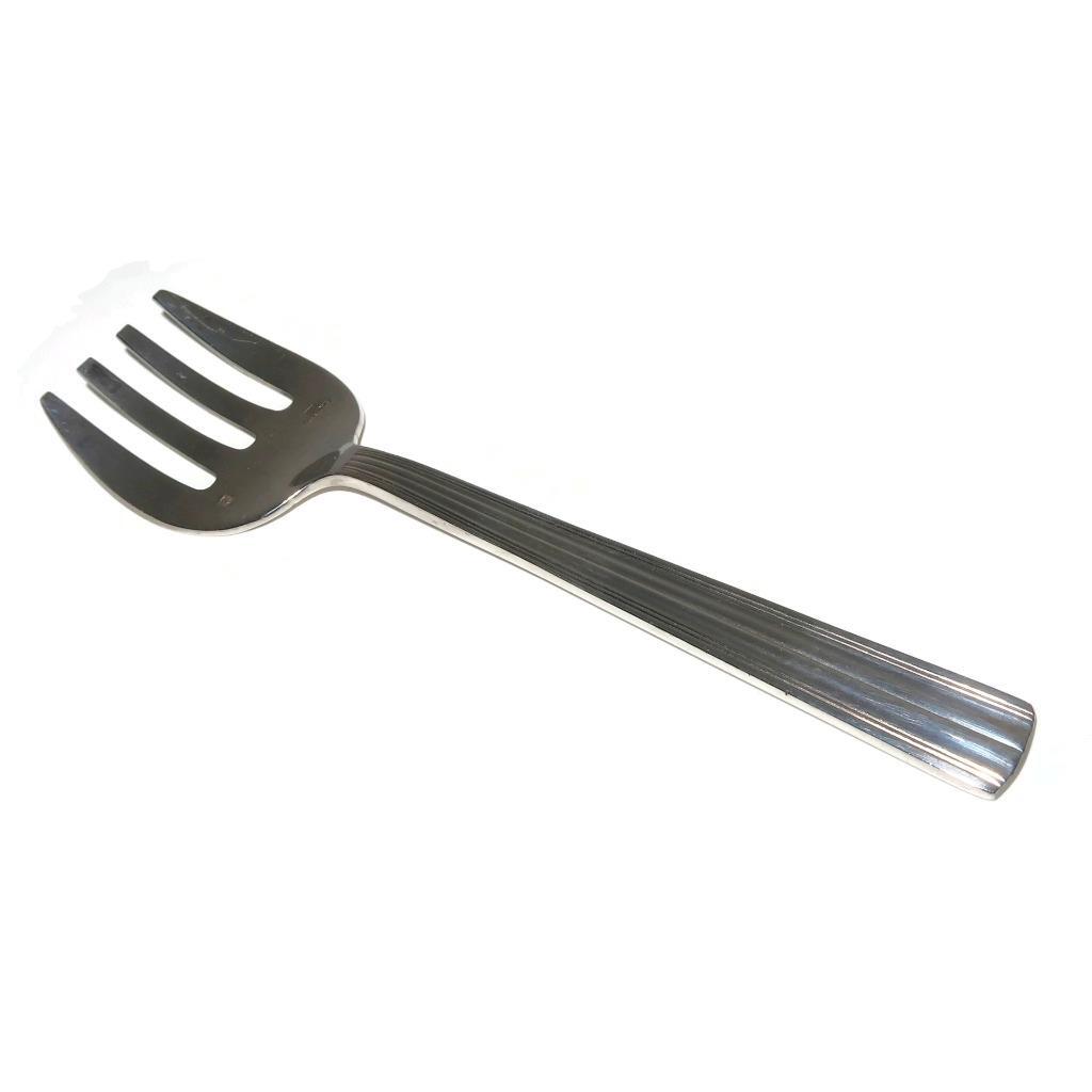 Antique Christofle France CTF34 Silverplate Ribbed Handle, Seafood Fork, 5 3/4″