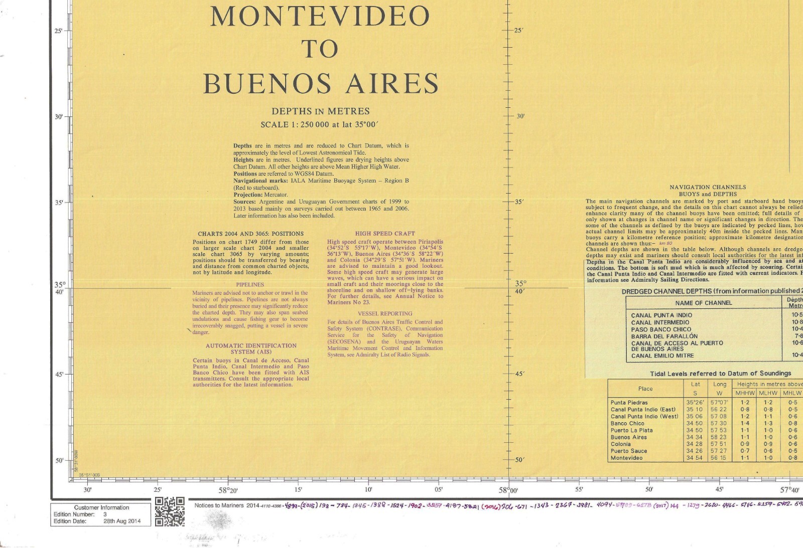 Admiralty 1749 Argentina Uruguay Rio De La Plata Montevideo To Buenos Aires Map