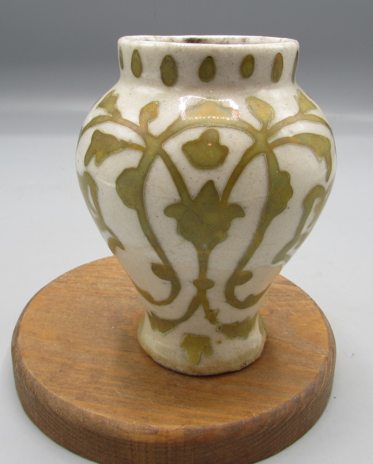 Provenance Unknown Suspect China Yellow-Glazed Vase 5 Inch Tall 2 Inch Wide @ Ba