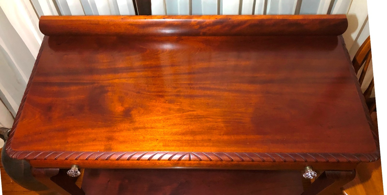Antique Mahogany Server or Sideboard American Empire style dining room furniture