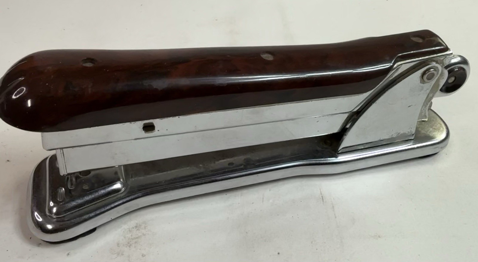 Vintage Bakelite Stapler – Machine Age Steampunk Industrial Ace Liner Model 502