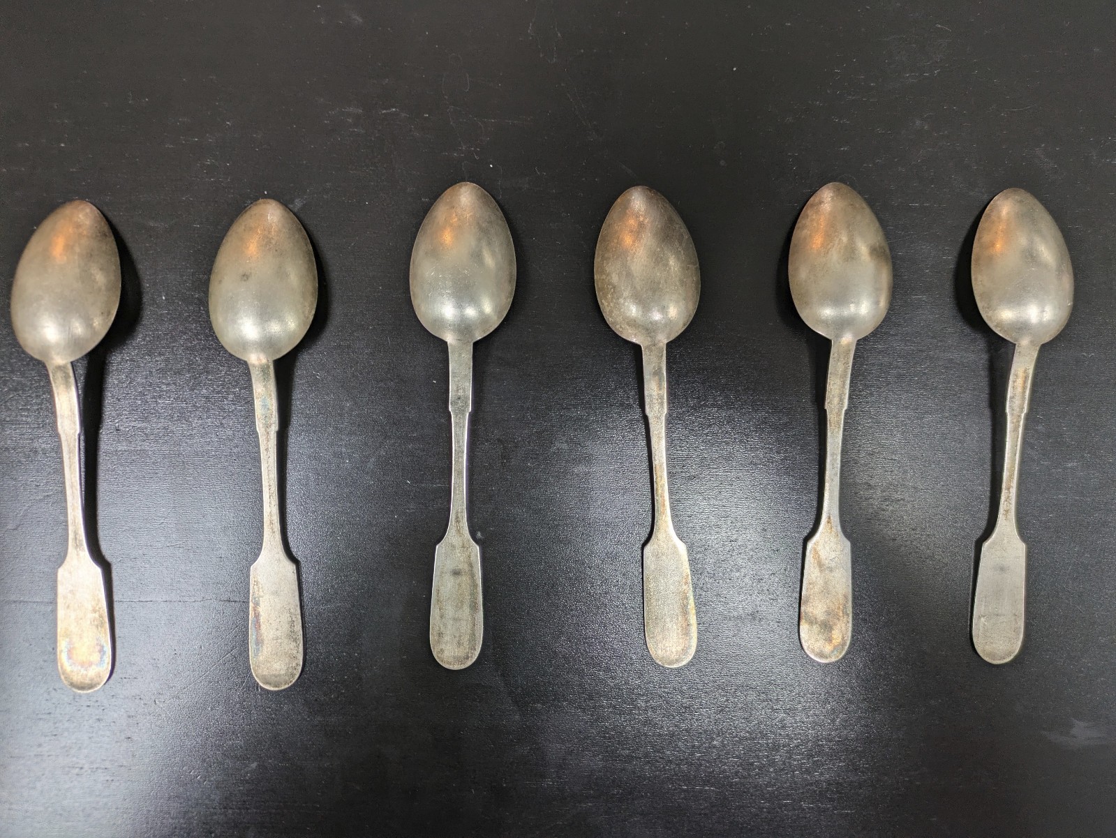 Set of 6 Rare 1957 Soviet Silver Spoons 875 – Tallinn Factory – Kremlin Spasskay