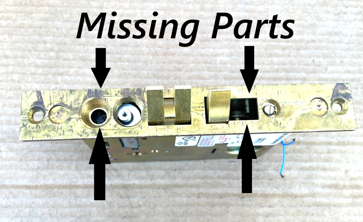 Baldwin Hardware U6051 Mortise Lock – Knob, No Reversible