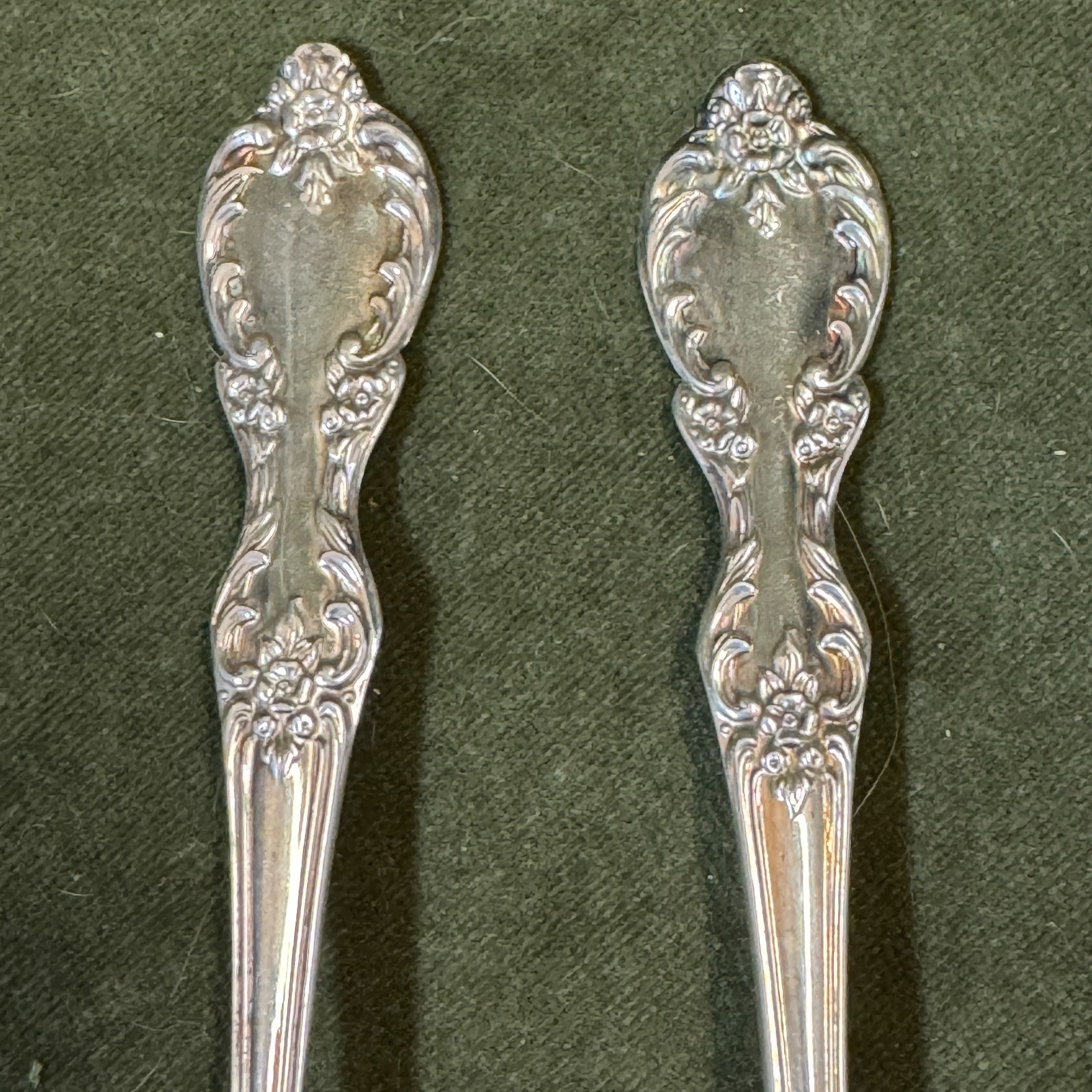William Rogers Extra Plate Silver Condiment Sauce Spoon & Serving Fork – Rose