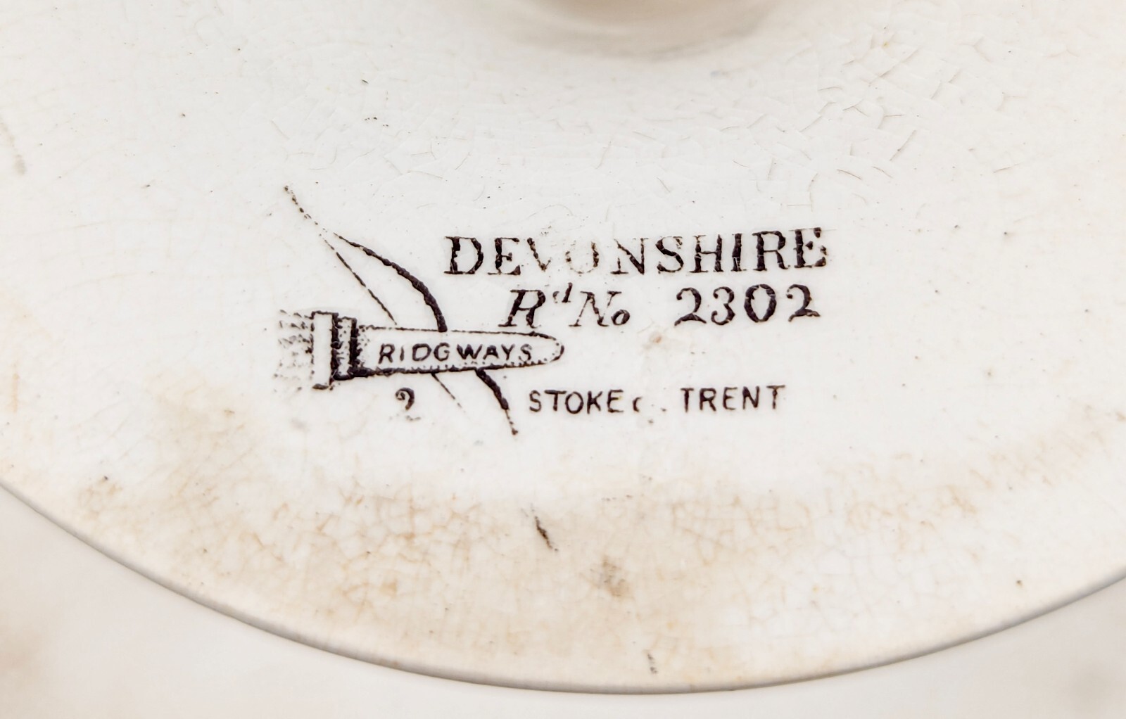 Antique Ridgways decorative cake stand, Devonshire pattern c. 1885.