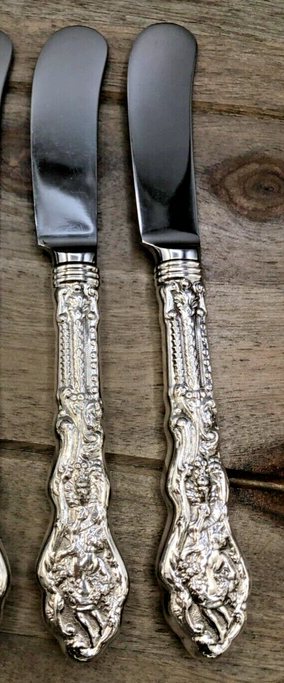 Versailles by Gorham Sterling handle set of 2 Paddle Butters 6.25″