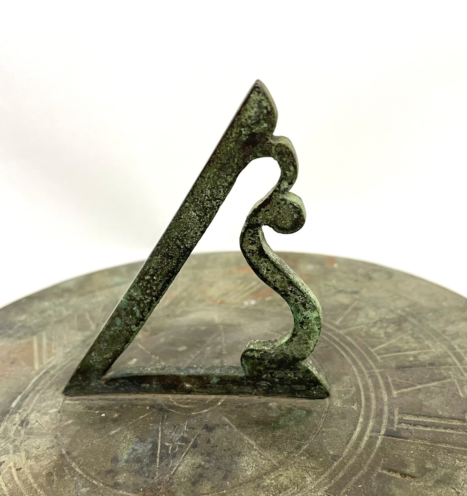 Super Round Authentic Rare Antique 18TH Century Bronze Sundial THOMAS GRICE 1705