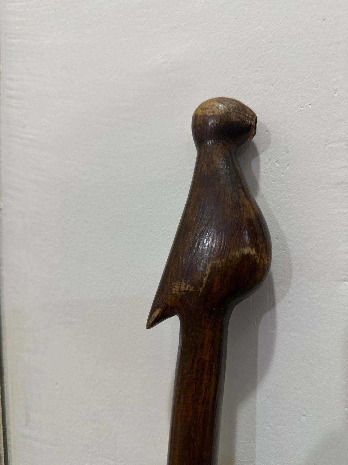 Vintage Hand-Carved Wooden Walking Stick – Bird Handle – 20+ Years Old