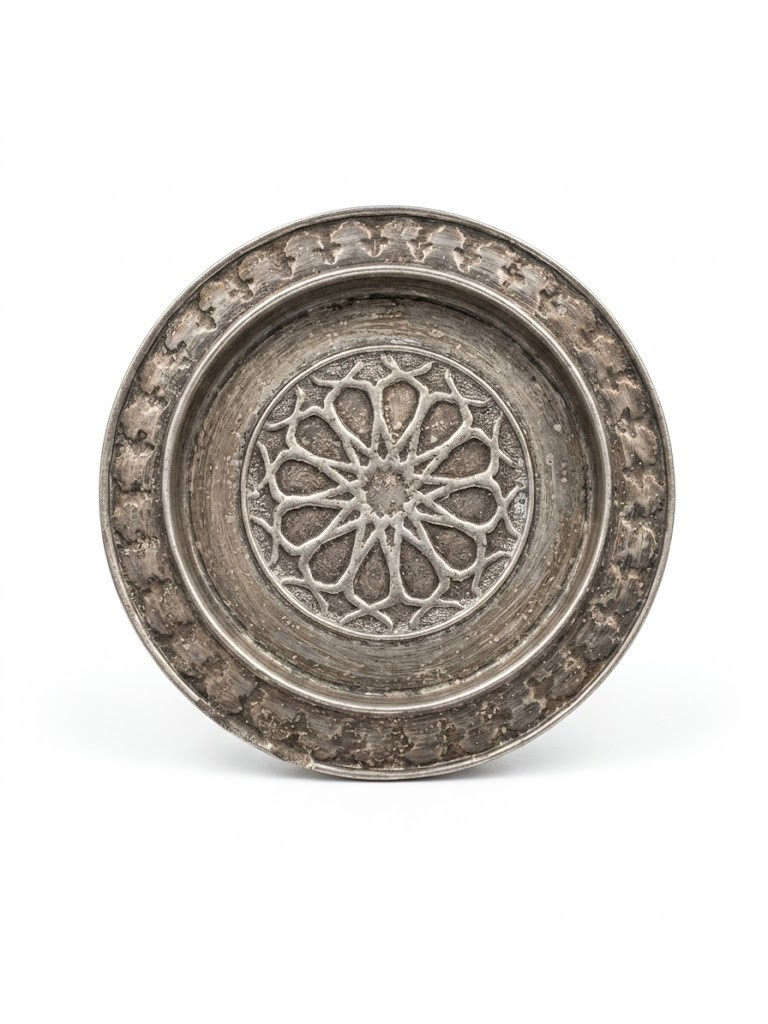 Antique Zinc Alloy Arabic Incense Burner Islamic Geometric Bakhoor Oud Holder