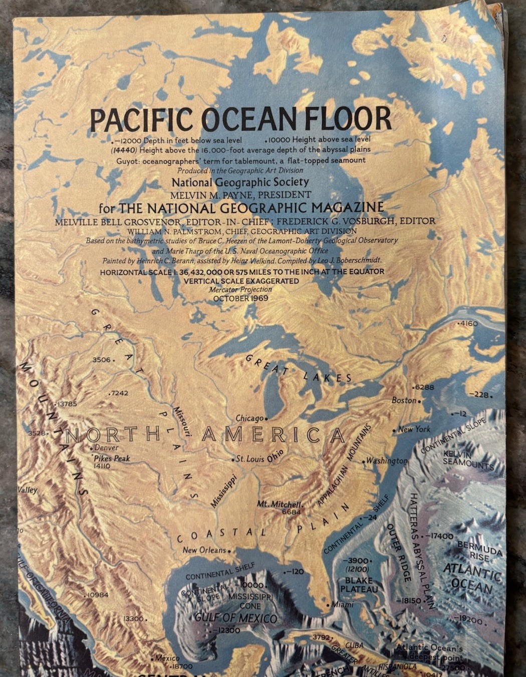 National Geographic Maps & Supplements – Pacific Ocean & Coast (Lot of 3)