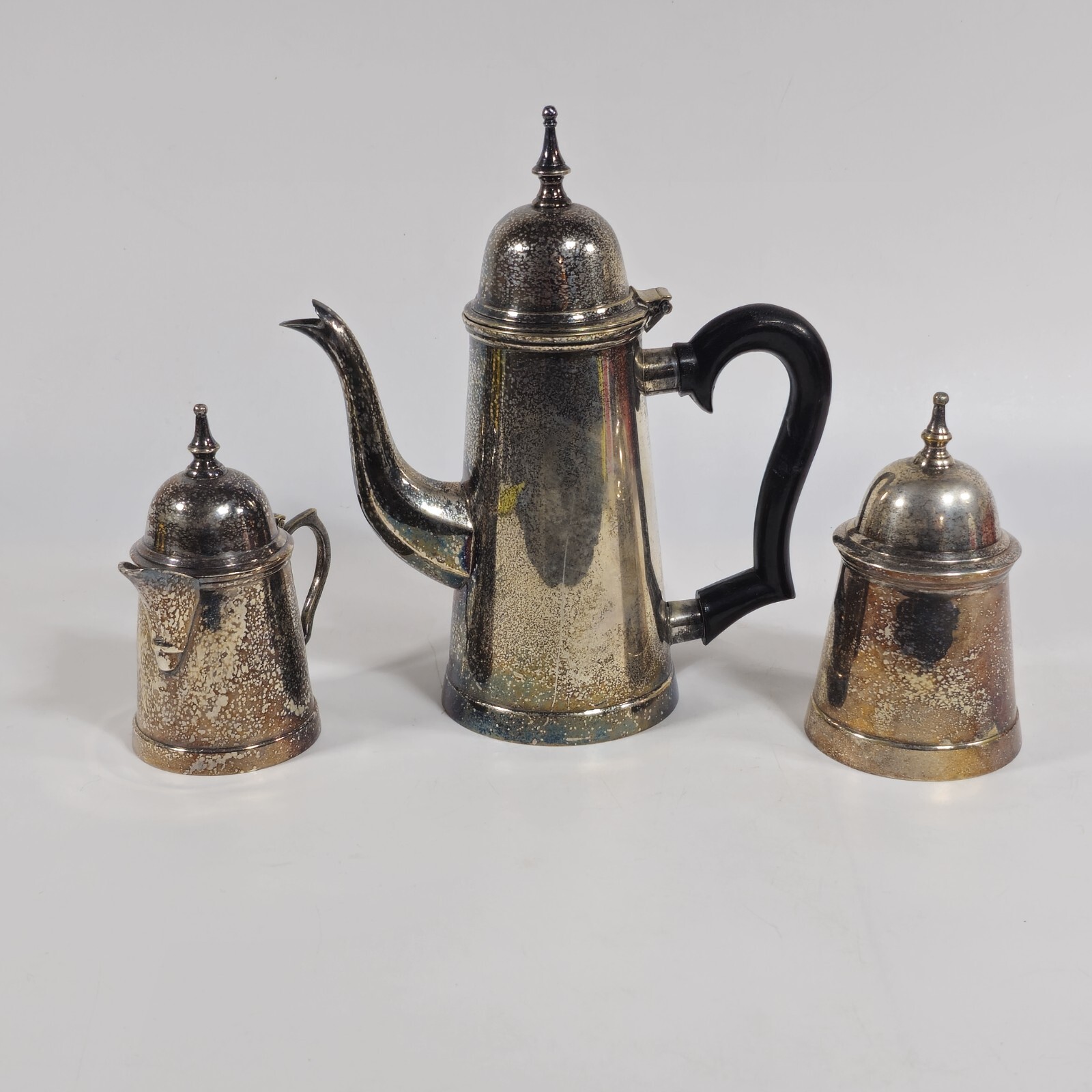 EPNS From India Silver Plated Tea Set Three Piece