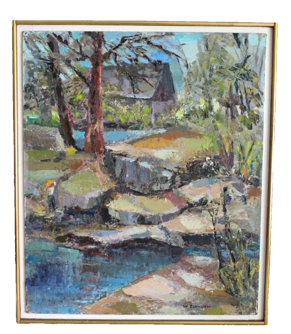 ANTIQUE STILL LIFE WINE HARVEST OIL PAINTING FRUIT SIGNED COUNTRY PRIMITIVE ORIG