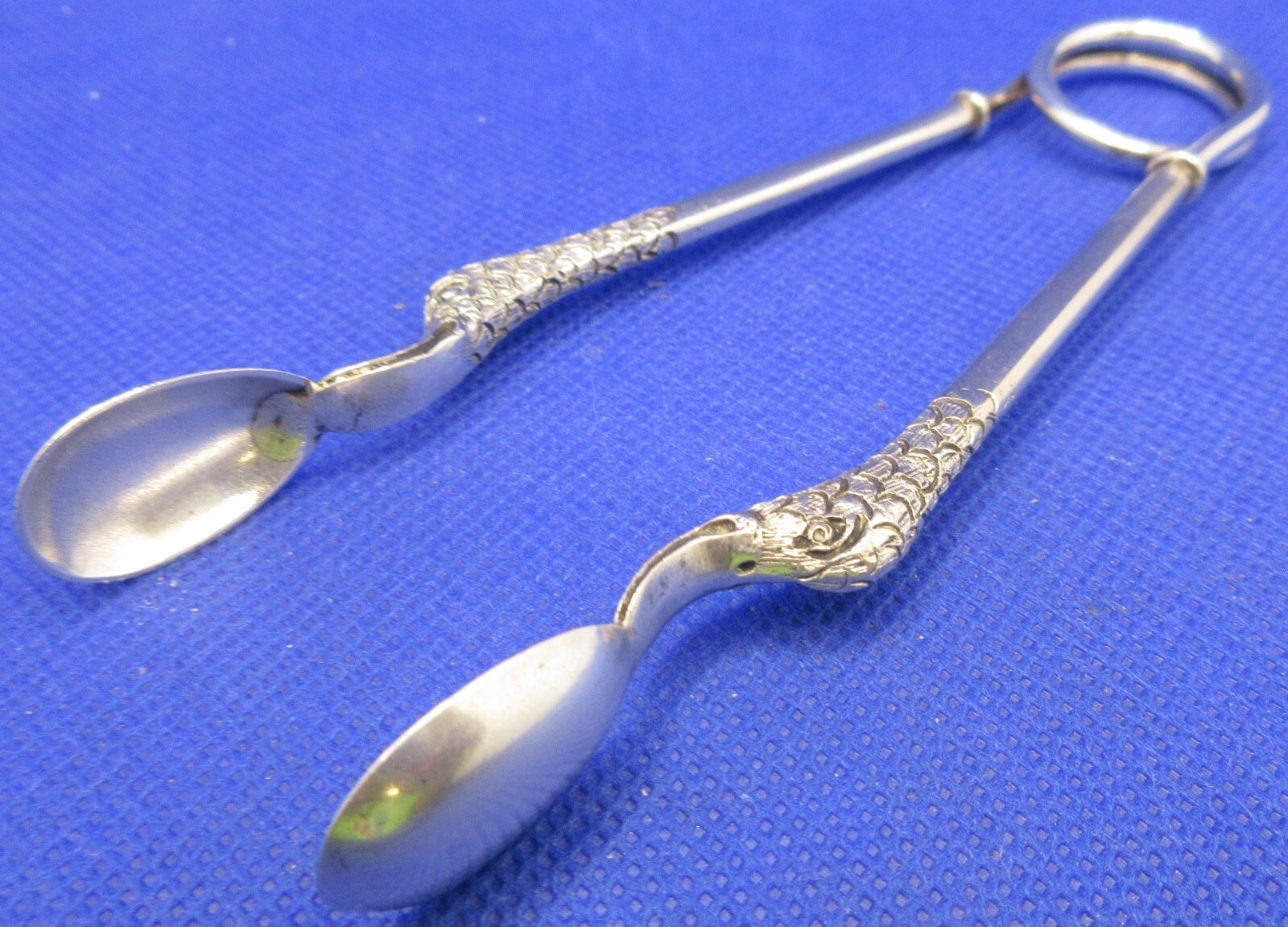 800 Silver Duck Head Sugar Tong Serving Utensil 4.75″ Decorative Vintage RARE