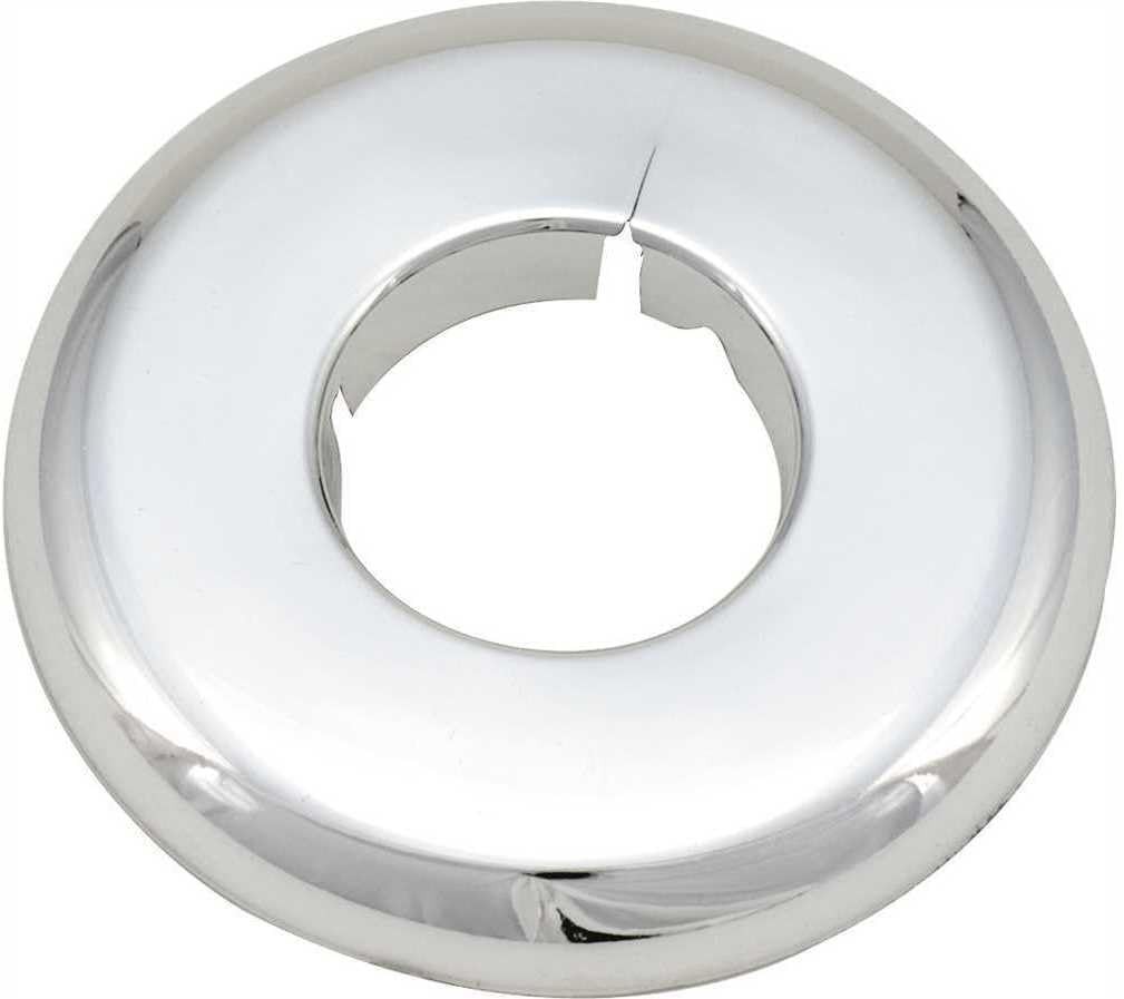 Split Plastic Escutcheon 1/2″ – Elegant Chrome Finish for Reliable Pipe Sealing
