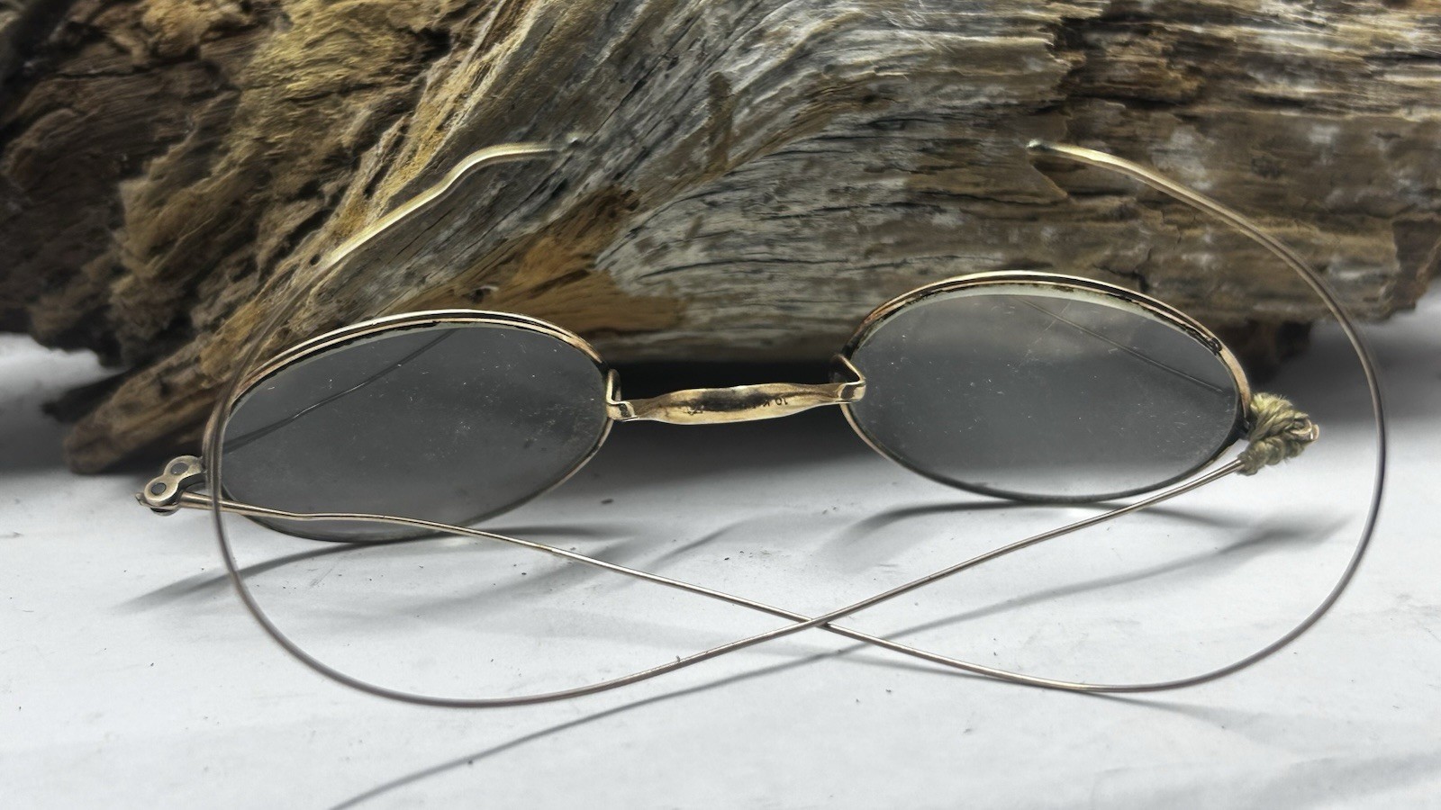 Antique Pince Nez Glasses 10K Gold Filled w/ W.H. Goss Haverhill MA .