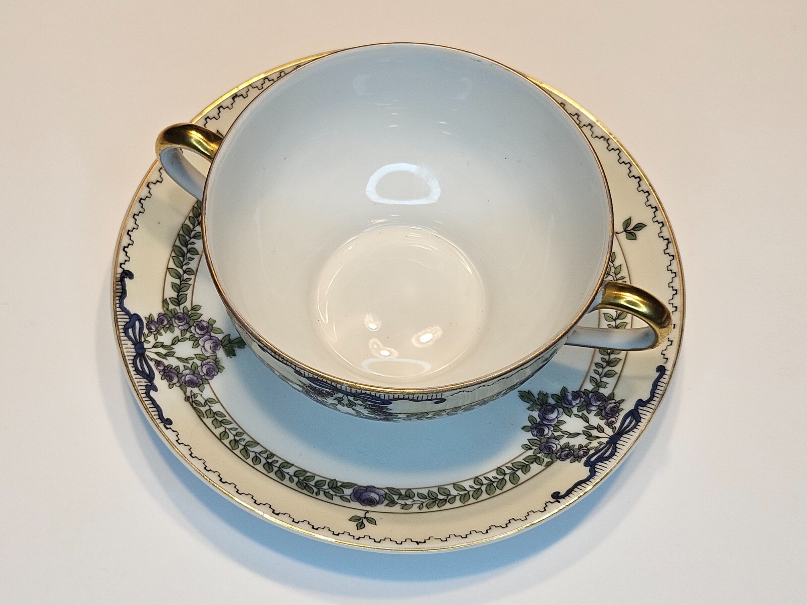Field Cup / Saucer Made in Japan Vintage Double Handle