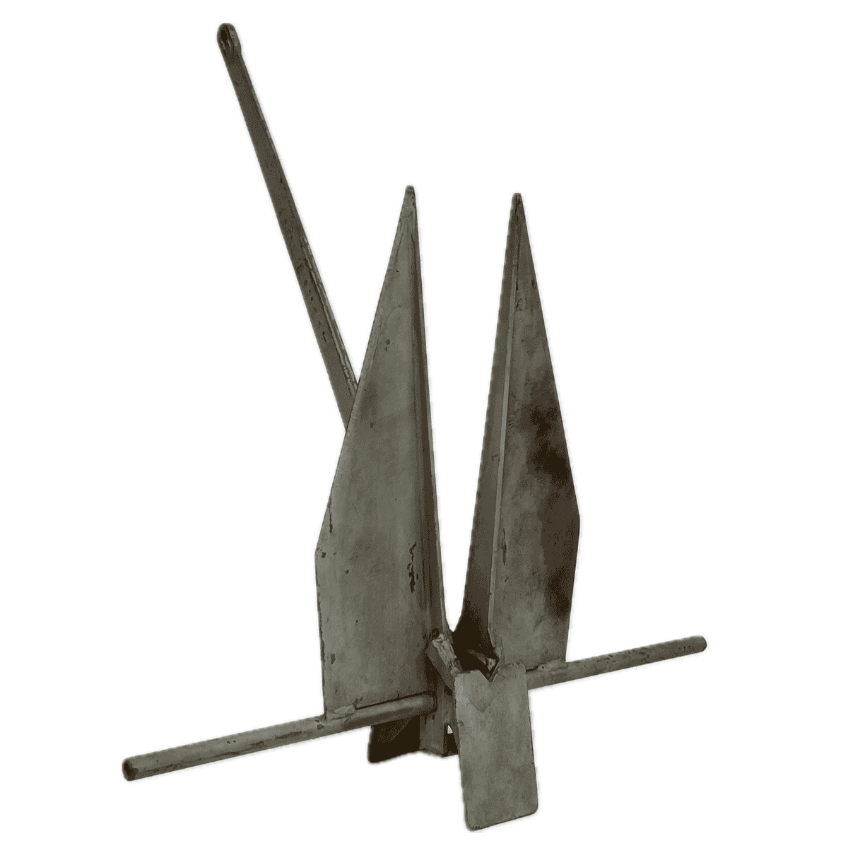 Vintage Steel Anchor by Danforth Marine | Outdoor Yard Decor Small Salvage