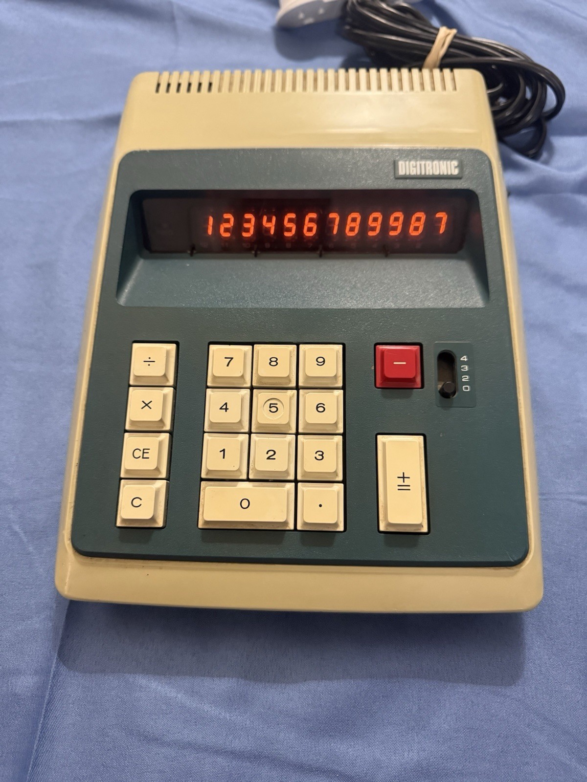 RARE Vintage Digitronic Adding Machine by Eiko Business Machine Co. Tested Works