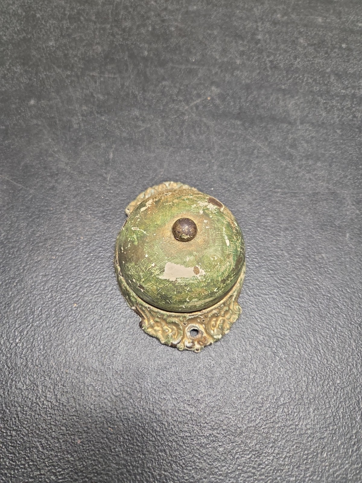 1900s CAST IRON/STEEL ART NOUVEAU MECHANICAL “TWIST” DOOR BELL