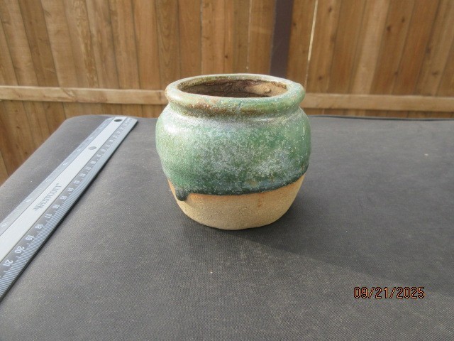 Dug Chinese pot from a trash pit in the San Francisco, California area