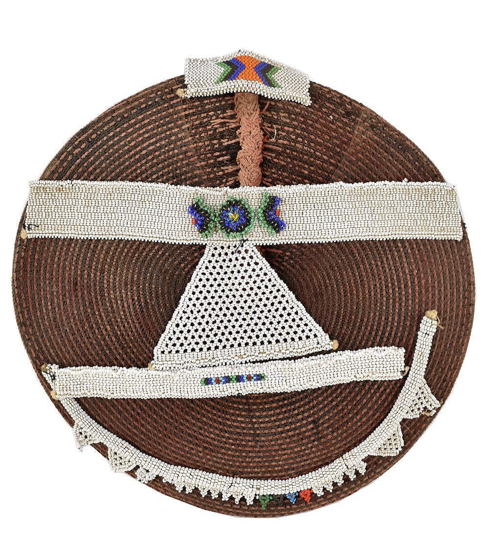 Zulu Isicholo Married Woman Headdress South Africa DORI COLLECTION