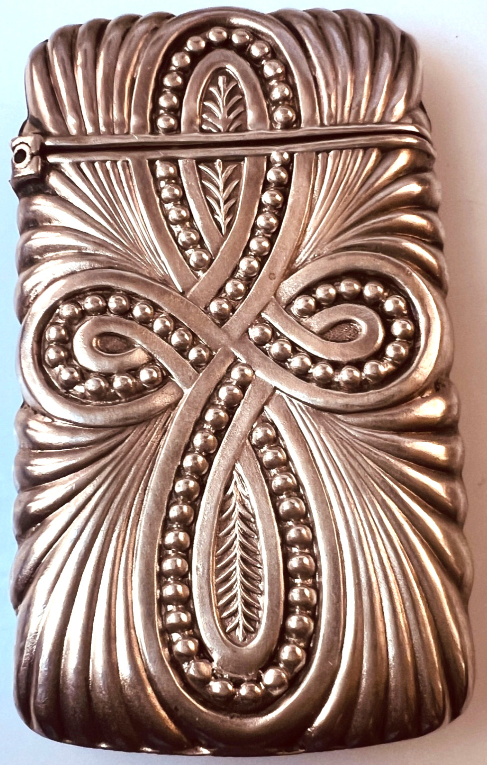 EYE DAZZLER ART DECO STERLING VESTA CASE MATCH SAFE LITTLE USED EXCELLENT NICE