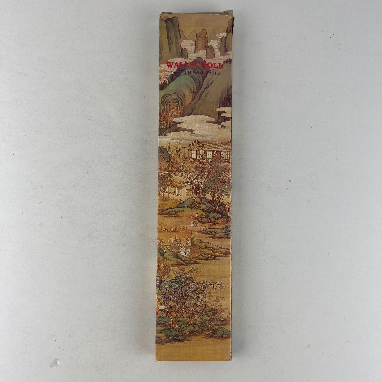 Asian Chinese Wallscroll “Enjoy Chinese Taste” Artist Signed