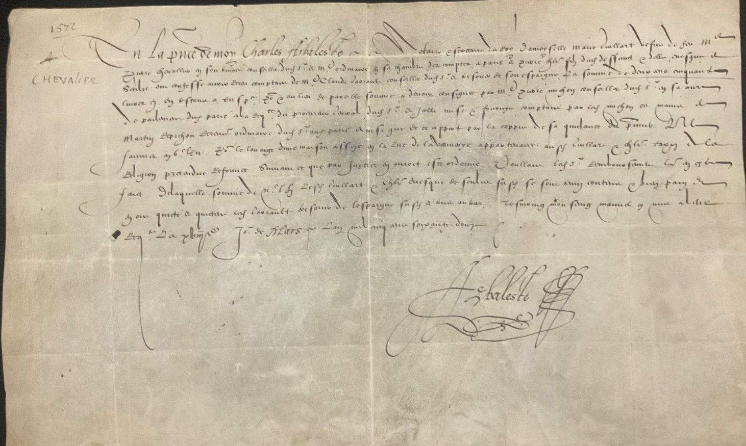 1572 Manuscript on Vellum French Wars of Religion Persecution of Protestants
