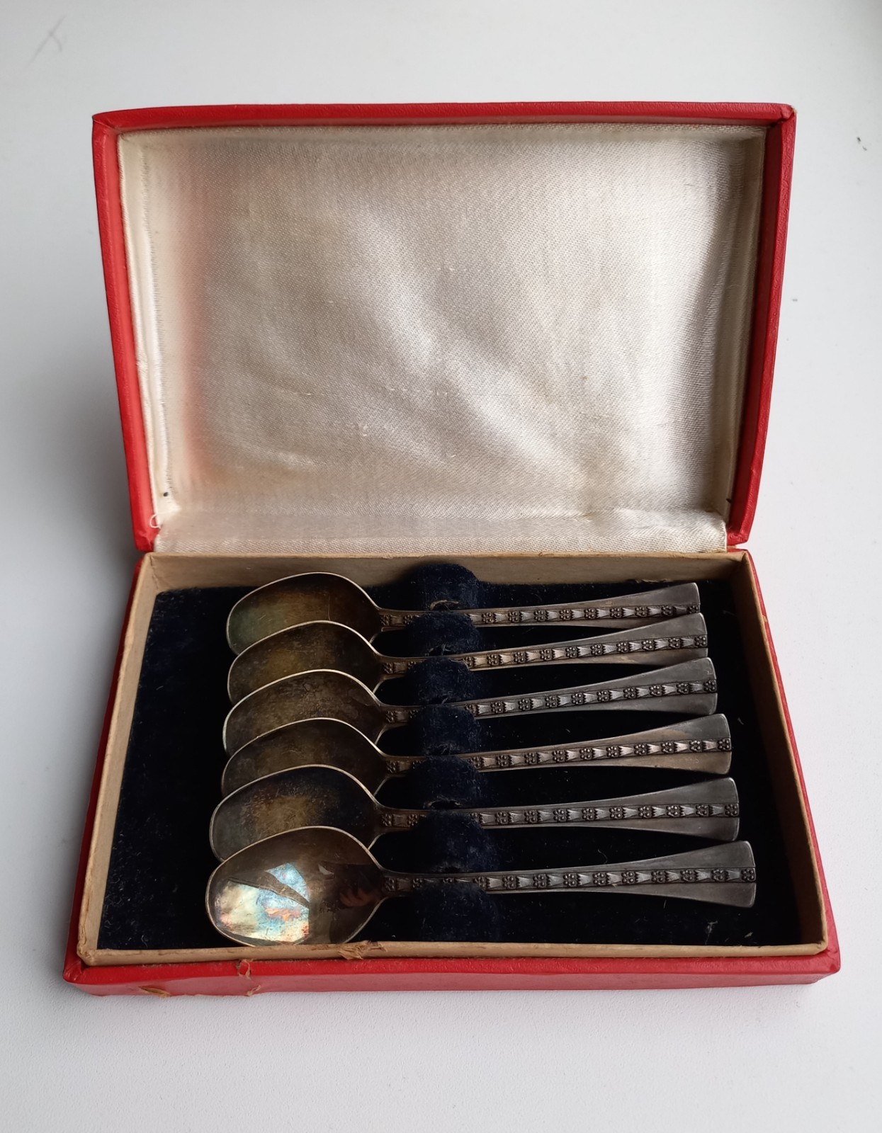 Vintage USSR Soviet Set Spoons Tea Coffee Tallinn silver 916