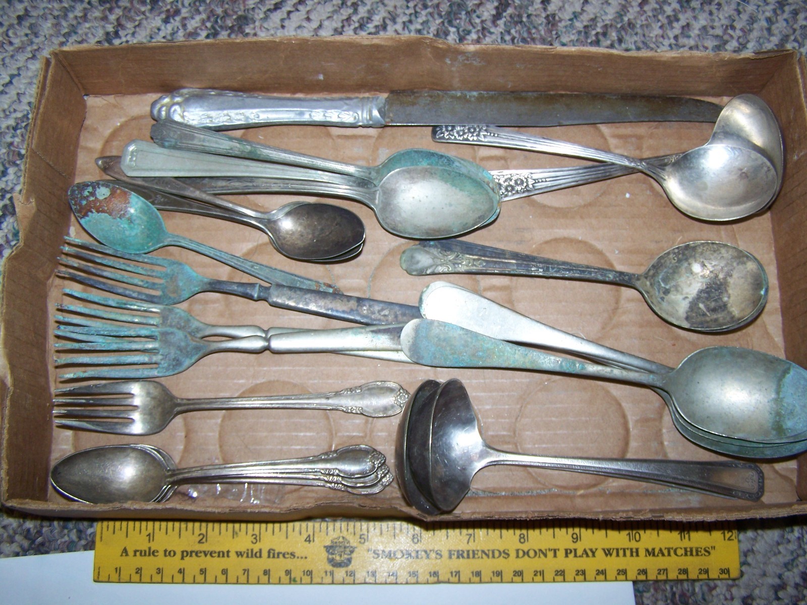 Lot Of Vintage Silver Plated Silverware Mixed Variety Of Pieces