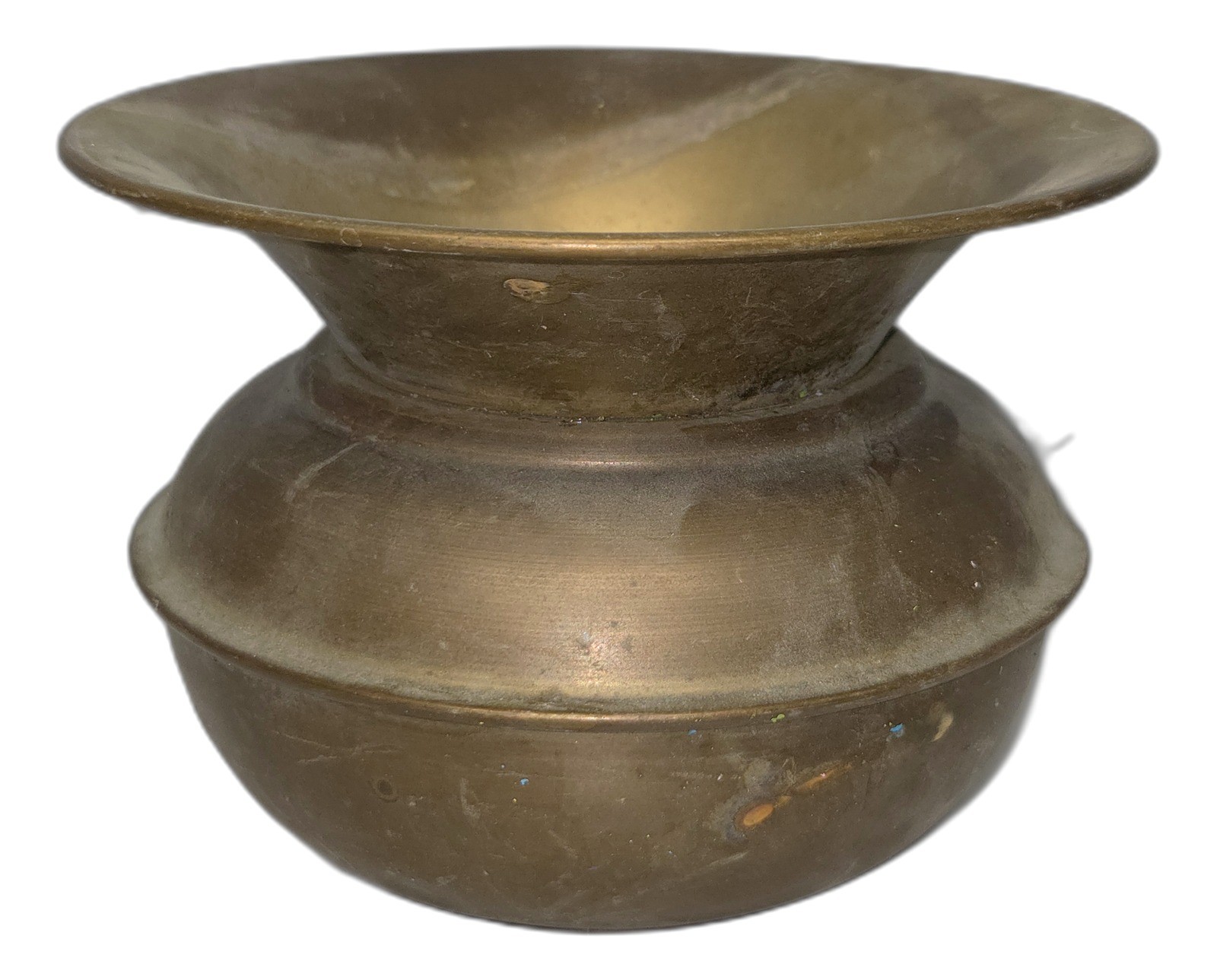 Antique Bronze Vessel Pot Spittoon 4″ Tall