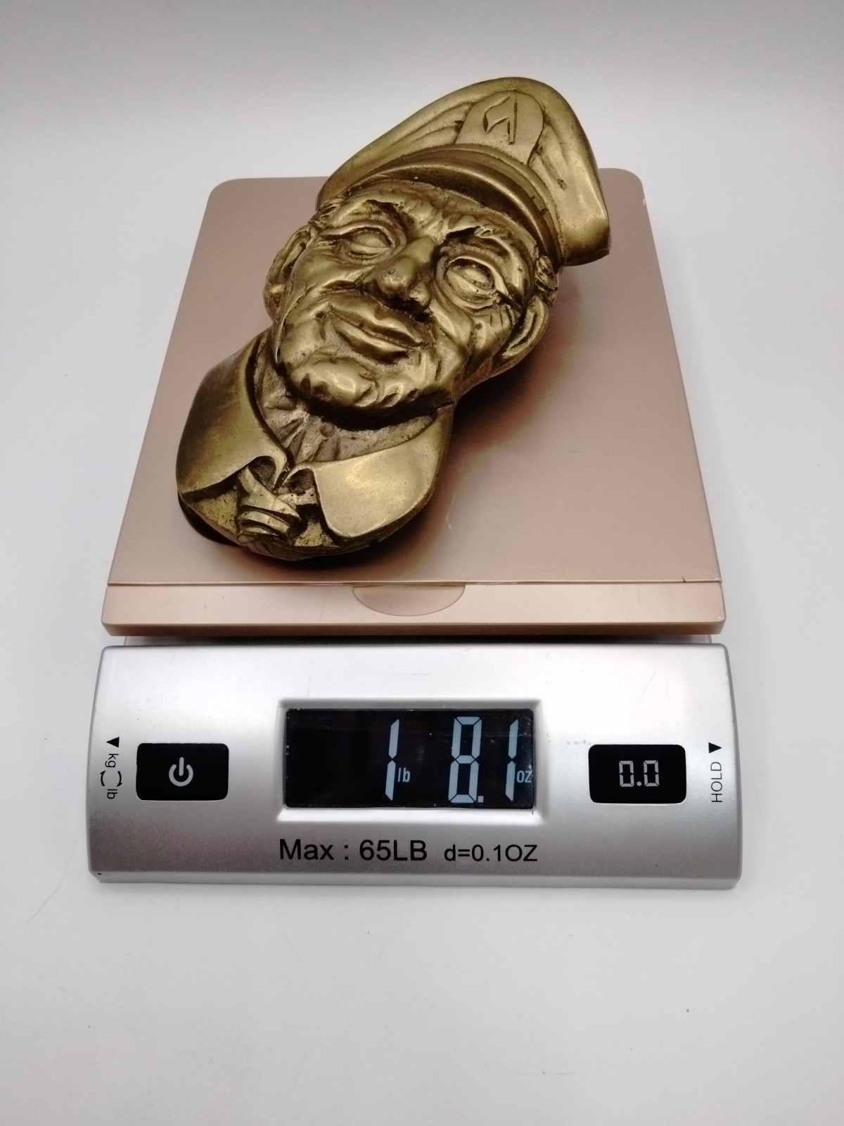 Vintage Penco 1979 Solid Brass Sea Captain Sailor Seaman Door Knocker Nautical