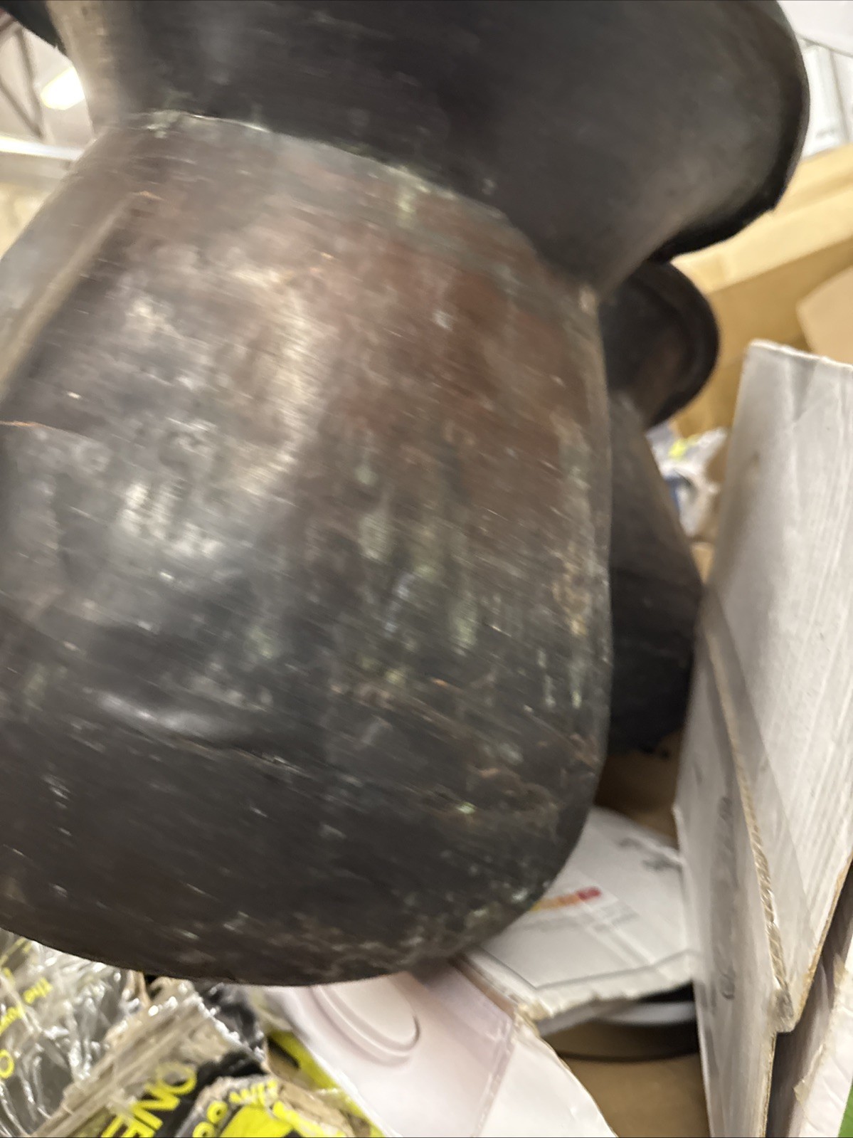 Vintage Antique Solid Copper Cuspidor Spitoon 12” Lot Of 2