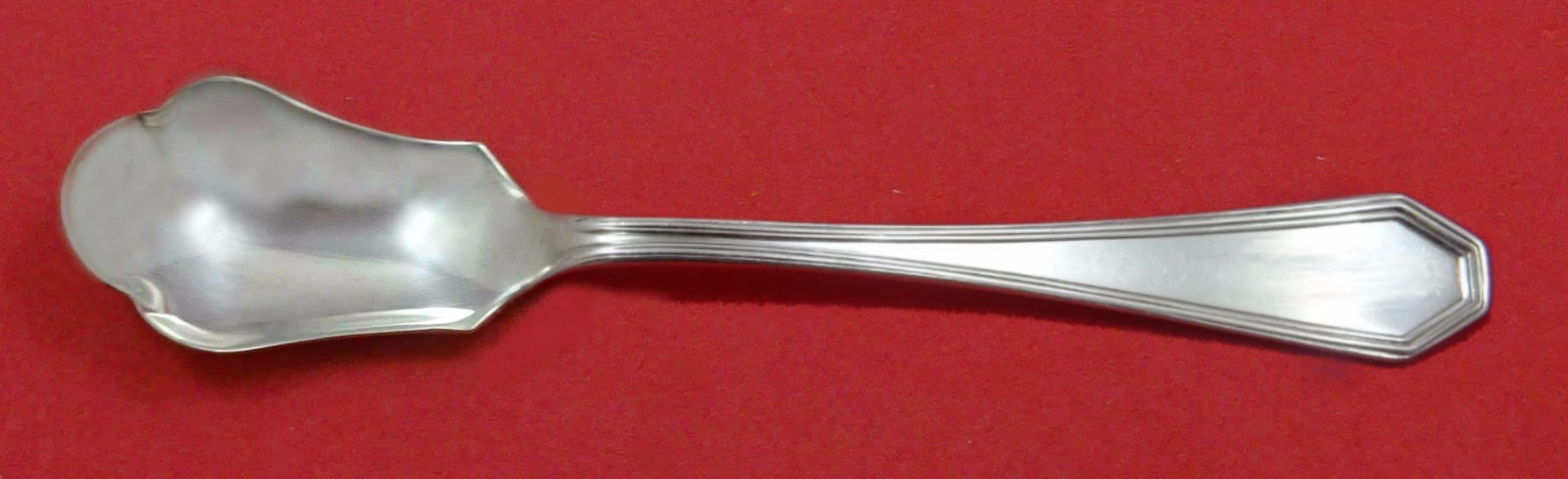 Queen Anne Plain by Dominick and Haff Sterling Silver Relish Scoop Custom 5 3/4″