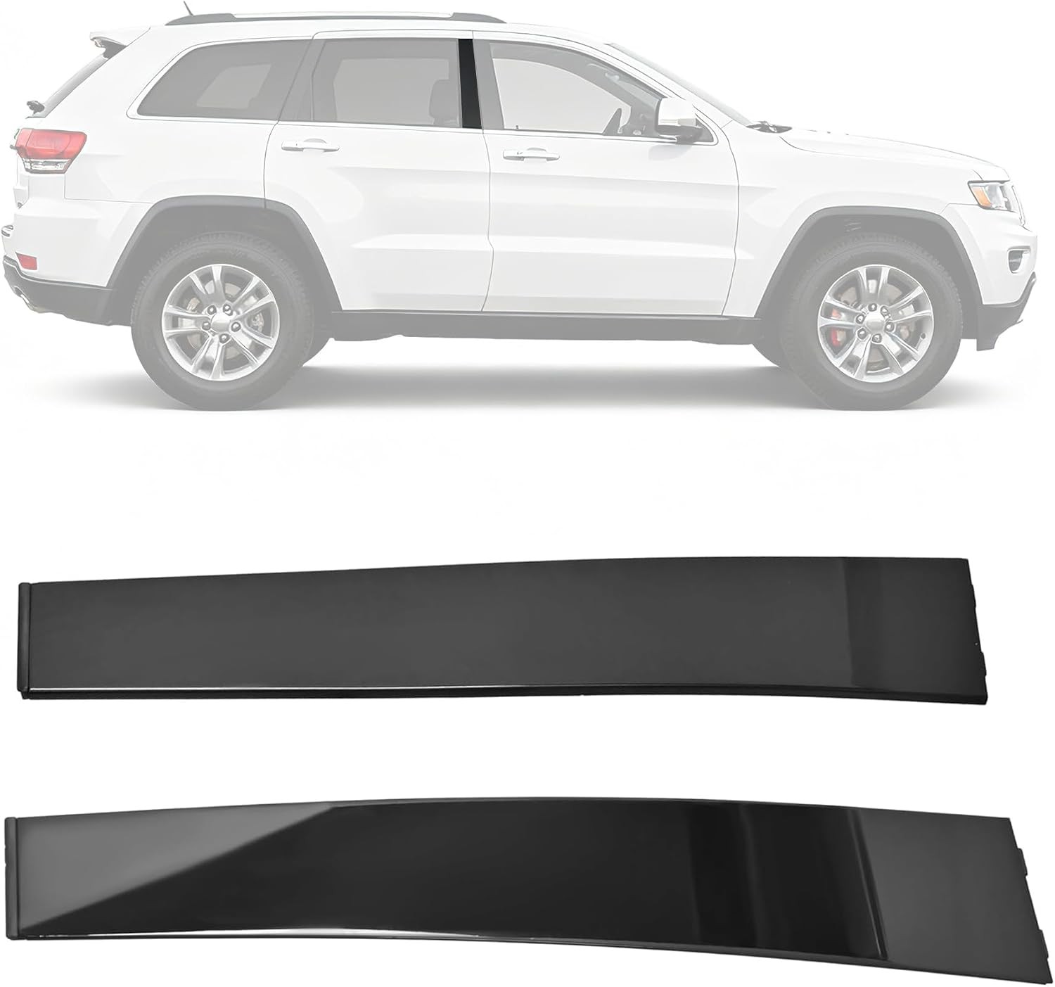 B Pillar Molding Panel Trim for 2011-2021 Jeep Grand Cherokee