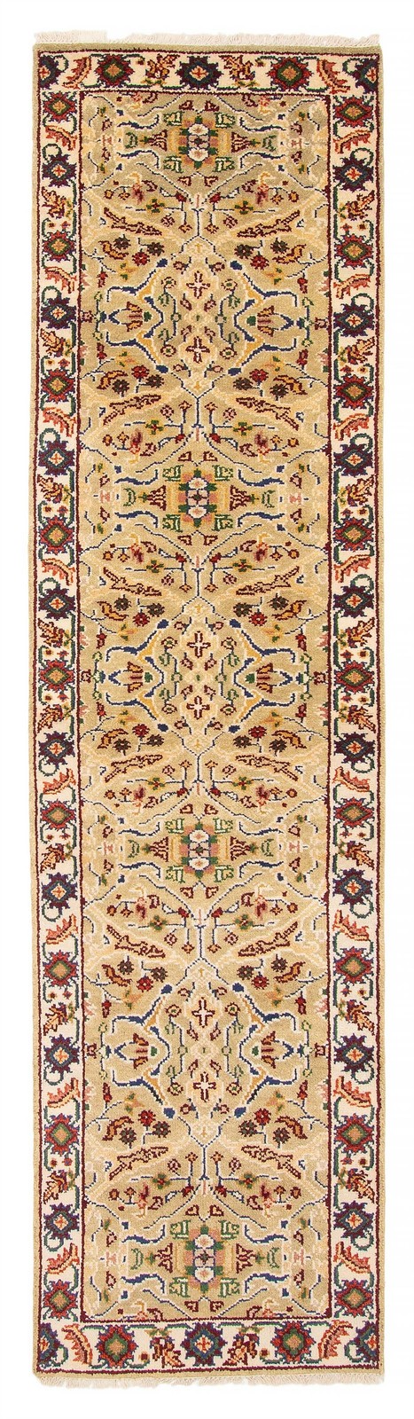2’6″ x 9’11” Vintage Hand-knotted Runner Rug Traditional Oriental Wool Carpet