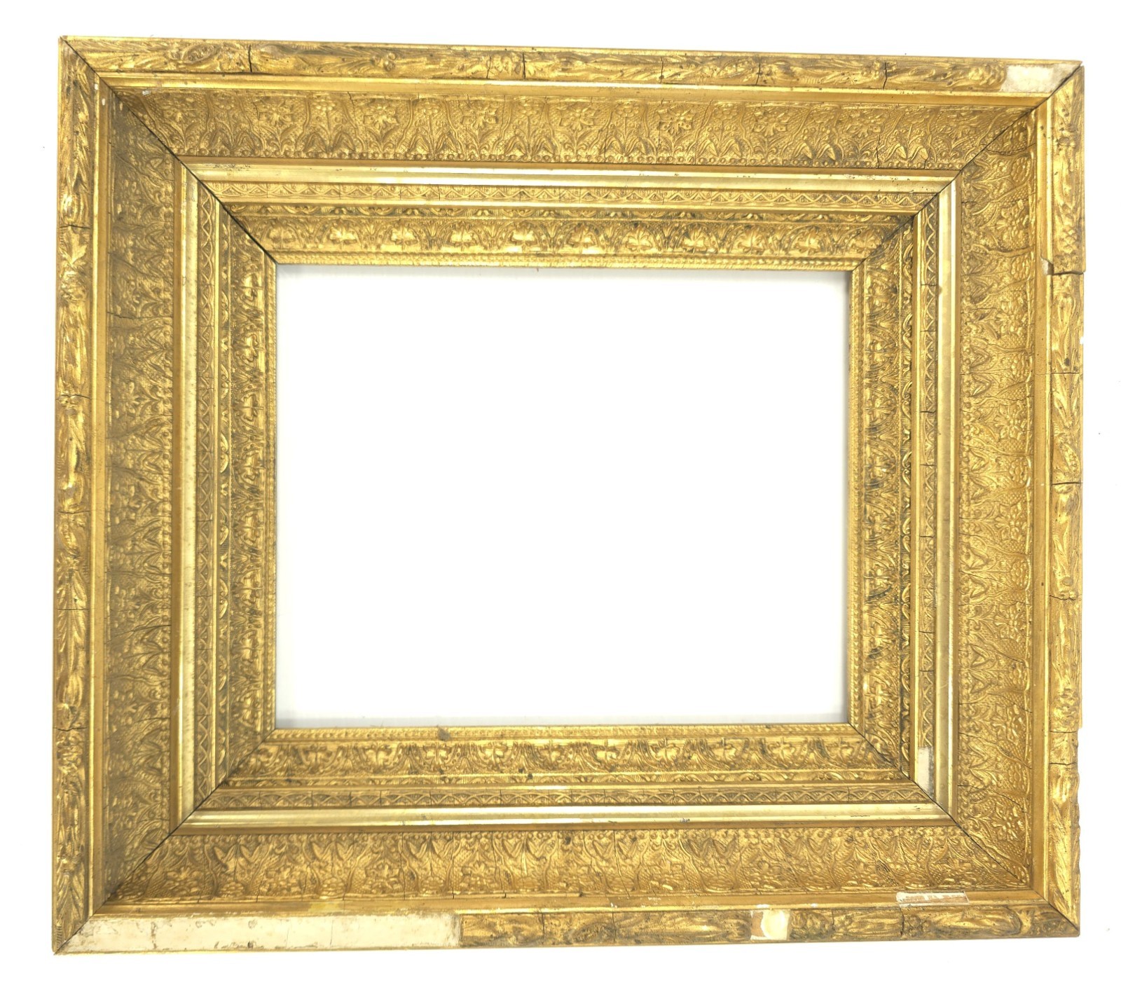 Fine Fancy Antique Gold Picture Painting Frame – as is