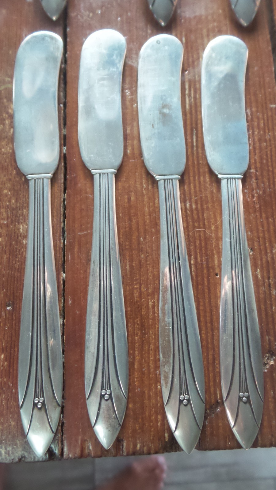 Vintage STERLING SILVER FLATWARE 44 Pcs, ELSINORE Pattern, International