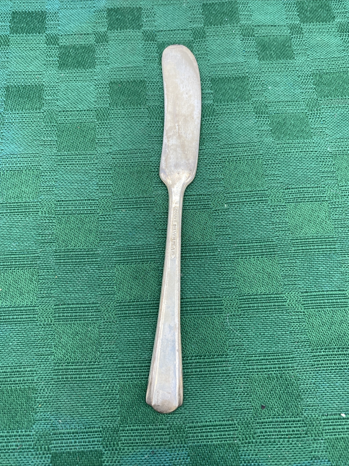 Court Silver Plate Butter Knife Spreader Vintage 5.75”