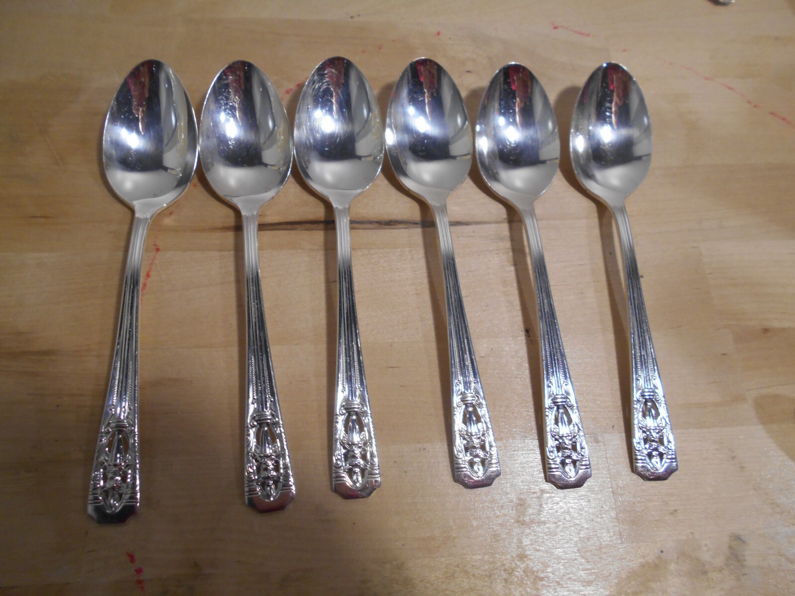 6 Wallace Harmony House Silverplate 1937 CLASSIC FILAGREE Place / Oval Soup 8124