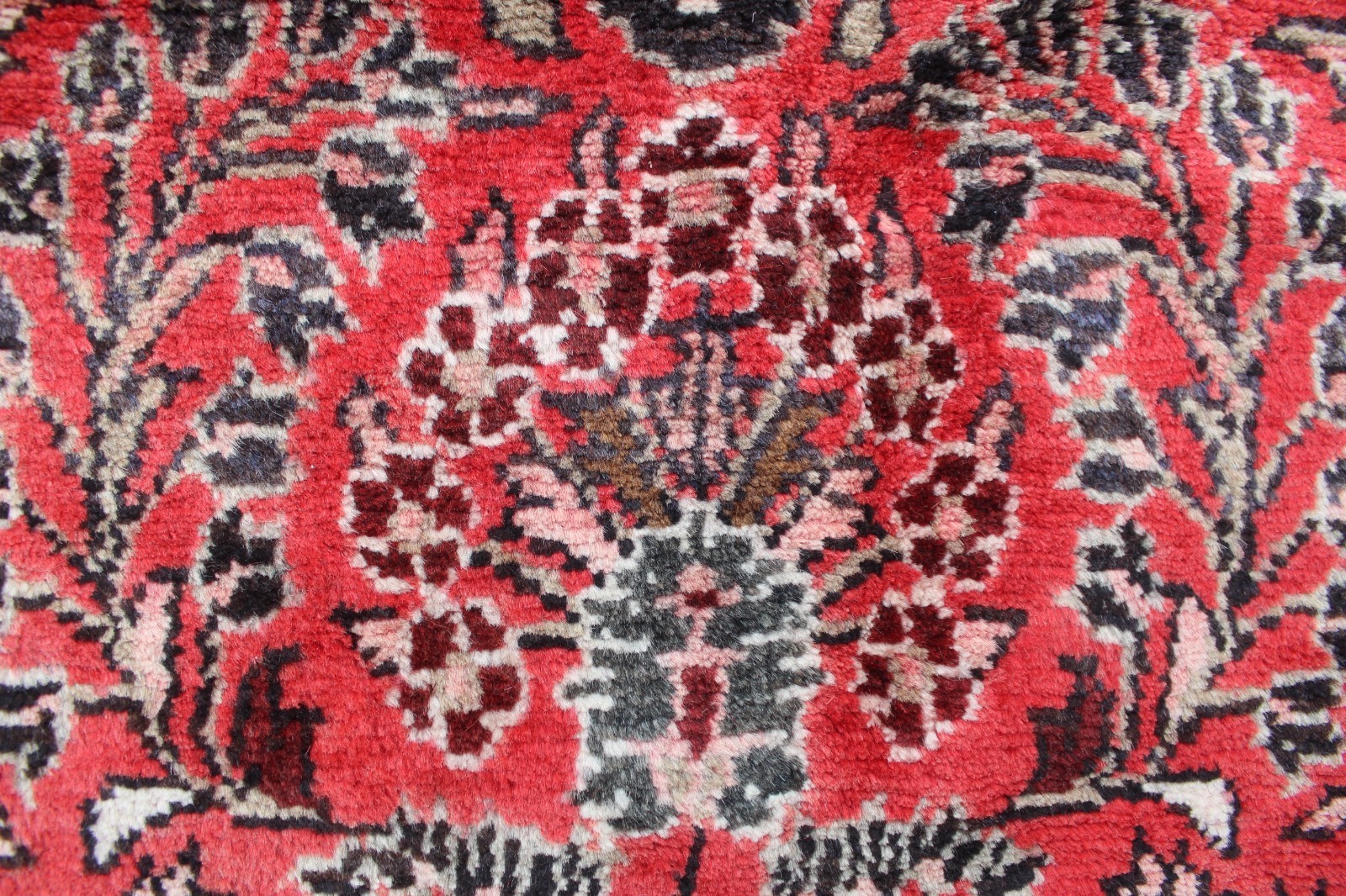 Vintage Hand Made Traditional Oriental Wool Red Narrow Long Runner 407x80cm