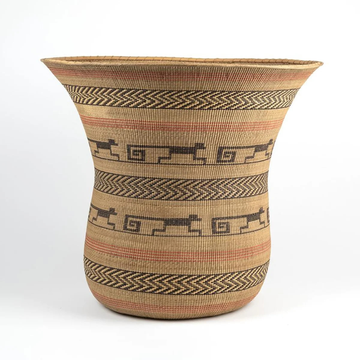 MASSIVE AMAZON BASKET WITH MONKEY MOTIF
